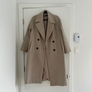 Double-breasted Grey Zara Coat